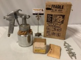 Vintage SEARS pressure sprayer w/ box / accessories, approx 7 x 11 x 5 in.