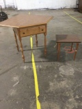 Unique 1 drawer corner table and end table