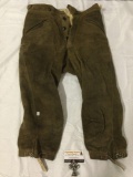 Vintage authentic German leather lederhosen approx size 32. See pics. Approx 16 x 31 in.