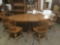 Vintage and beautiful better quality tell city hard rock maple dining table with six chairs