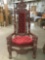 Fantastic Antique / vintage mahogany? throne chair w/ Lion motif/ German or Austrian ? symbol