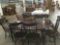 Beautiful dining table w/ 2 leaves and 6 chairs made in Canada with gorgeous mahogany finish