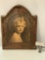 Antique 1927 portrait artwork - The Light of The World by Florence Thayer Darrow, approx 14 x 18 in.