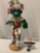 Native American wood kachina doll - Early Morning by Virgil B. , signed, feathers, leather, fur,