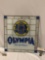 Vintage OLYMPIA BEER - It?s The Water glass hanging bar advertising sign w/ chain, nice condition,