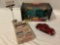 3 pc. lot of classic car automobile collectibles; ERTL American Muscle 1940 Street Rod, Chevrolet