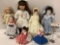 7 pc. nice lot of vintage / modern dolls: Effanbee w/ tag, Madame Alexander w/ tag, see pics