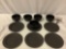 11 pc. lot of black WEDGWOOD bowls / plates, approx 7.5 in.