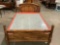 Vintage Queen size Korean electronic jade bed w/ wood frame, tested/working.