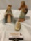 3 pc. GOEBEL M.I. HUMMEL nativity figurines: Virgin Mary, St. Joseph, Infant Jesus, MK 4, W.