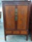 Stunning antique Chinese Mahogany Wardrobe w/ Ornate Carved Bird Scenes