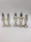 Collection of 5 sterling silver salt and pepper shakers 3 are lightly weighted