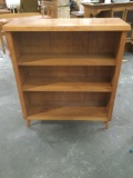 Very nice mid century pine three shelf bookcase