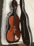 Nice gently used 2010 Yamaha model vc5 number 02596 Cello with hard case 4/4 full size, rosin, bow