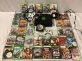 XBOX video game console w/ controller / headset and large collection of game discs; Tony Hawk,