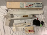 Vintage Carl Goldberg Models INC. RANGER 42 remote control model airplane w/ box, sticker sheet,
