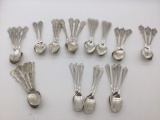 41 assorted Sterling silver spoons Robert Wallace and sons , Stowel co. Etc 810 grams