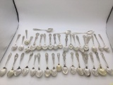 40 assorted sterling silver spoons nice assortment see pics all are marked 1005 grams