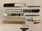 Collection mechanical electrical drafting and measuring tools. Craftsman, Husky, General & more