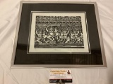 Framed hand signed art print - Apsaras by Sasha Constable, 12/2000, #ed 17 of 36