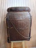 Antique Chinese Woven Rice/Harvesting Basket c1800s