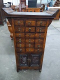 Antique Chinese Medicine Cabinet w/ 18 Drawers