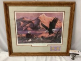 1987 By Dawn?s Early Light by Don Marco, bald eagle art print American Eagle gold bullion coin repro