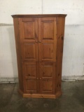 Pine corner cabinet/entertainment center