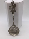 Rare antique Figural Marshal Field and co. sterling silver bon bon spoon Dutch themed spoon