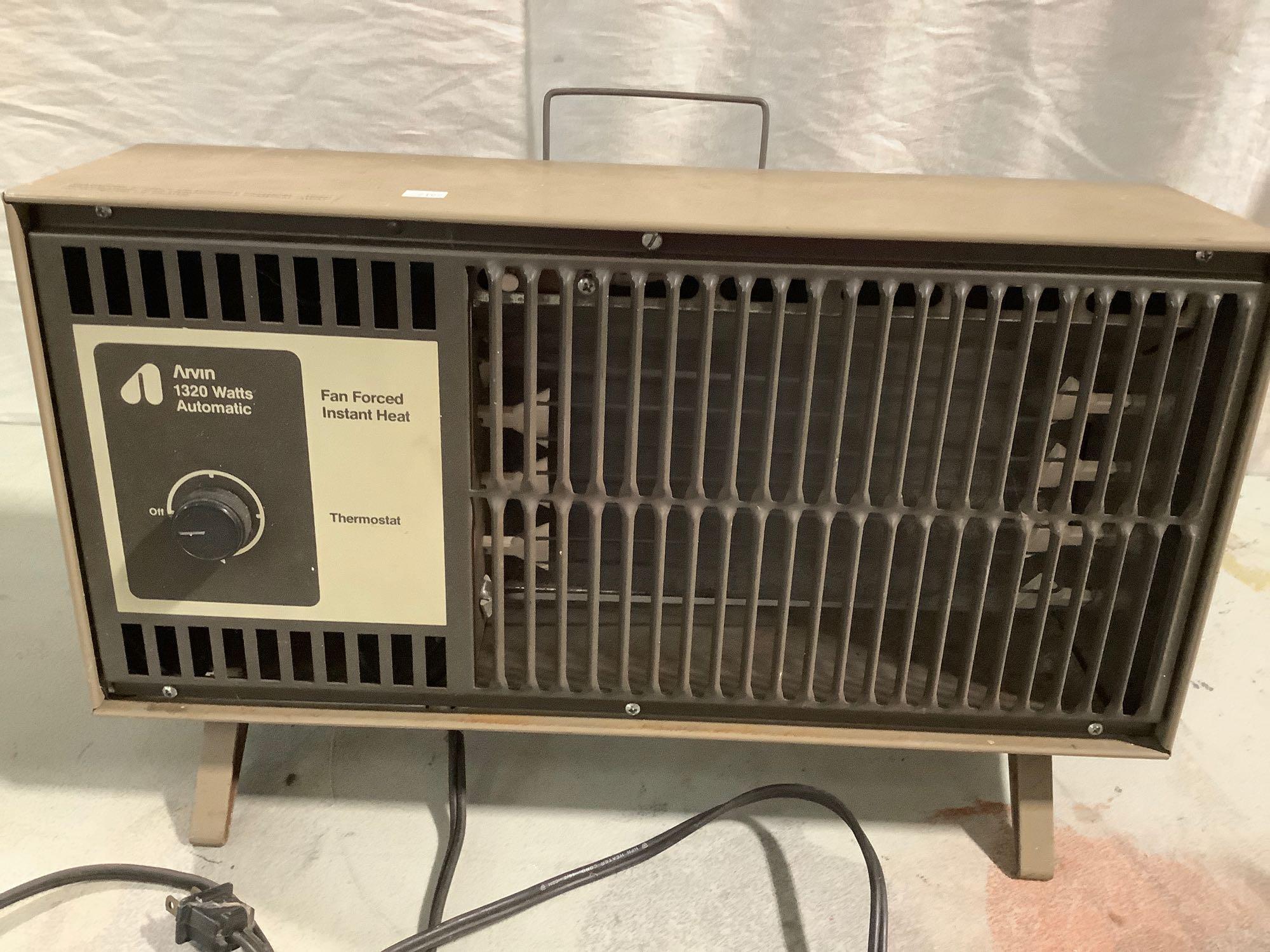 vintage Arvin 1320 Watts Automatic Fan Forced | Proxibid