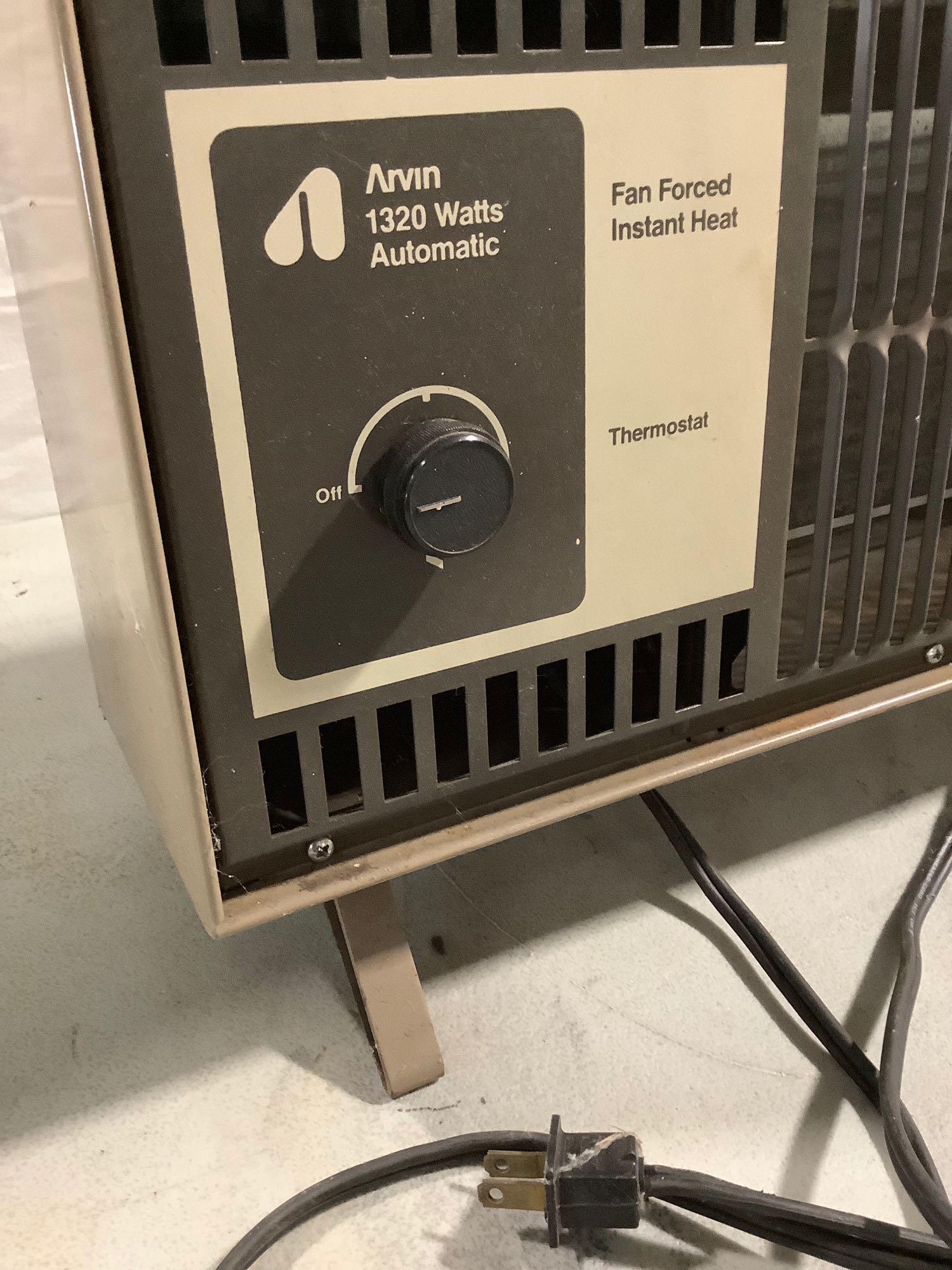 vintage Arvin 1320 Watts Automatic Fan Forced | Proxibid