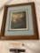 Framed mellow moments by Gregg Johnson signed sailboat art print, approx 9.5 x 11.5 in.