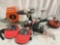 Lot of electric tools; Task Force cordless drills/ battery / charger, work light, knee pads +