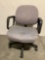 Rolling office chair, upholstery is worn, approx 24 x 26 x 34 in.