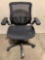 Rolling office chair w/ netted seat / back, approx 24 x 26 x 37 in.