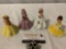 Vintage 4 pc. lot of JOSEF ORIGINALS girls in dresses figurine bells, Church, Wedding, School bell