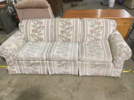 Floral print living room couch fair condition made by southern furniture company North Carolina