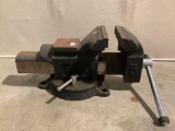 Table mounting vice grip, marked 5, approx 15 x 6 x 7 in.