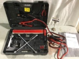Roadside Emergency Kit w/ jumper cables, tools, tire iron and more.