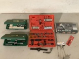 4 pc. Lot of Tap and Die tool kits, 1 is sealed.