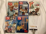 5 pc. lot of vintage TV Guide magazines.