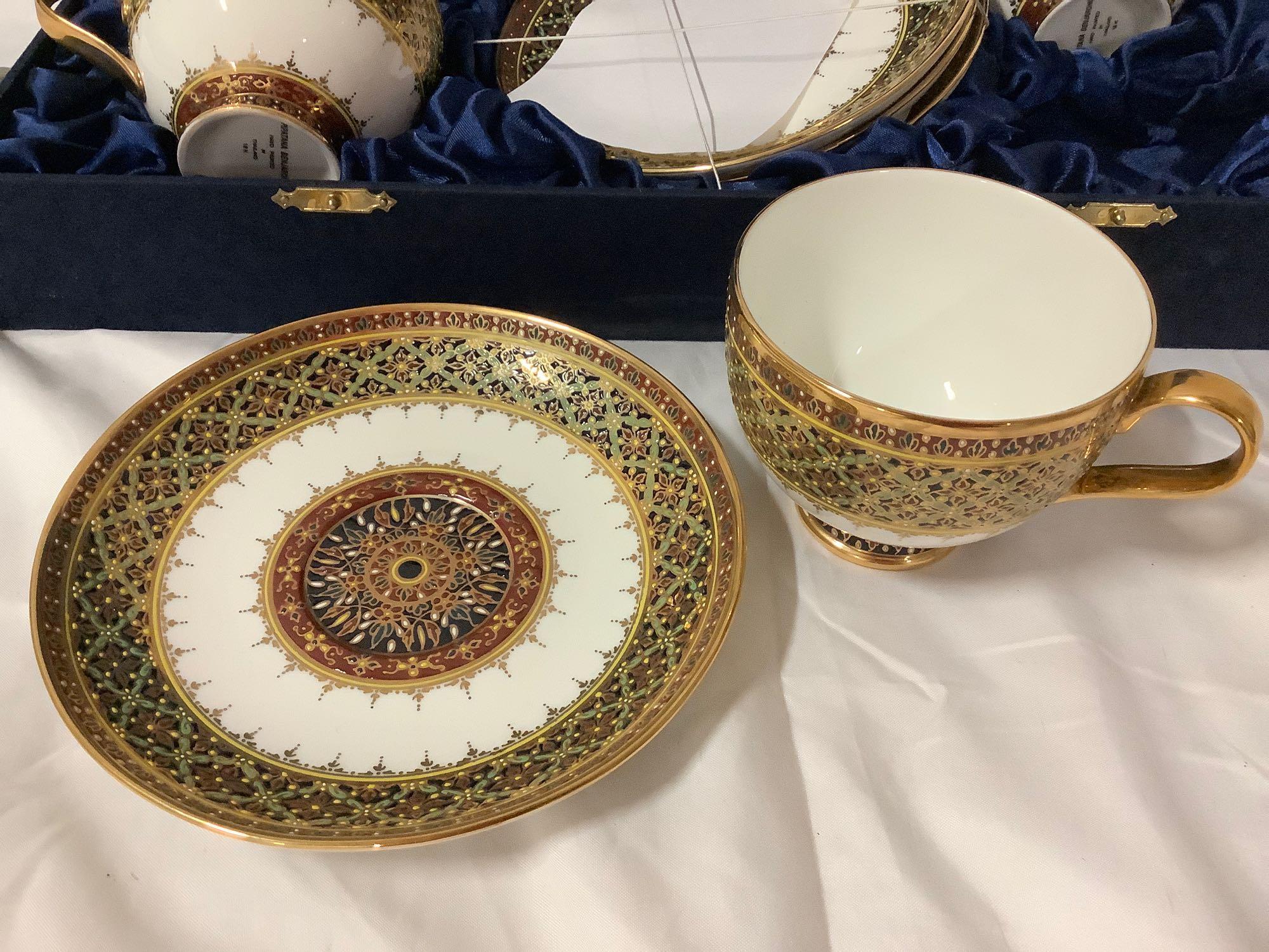 8 pc. PIPATANA BENJARONG hand painted 18k Gold | Proxibid