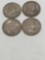 4x silver Franklin half dollars 63-D/2 x 62-D/ 61-D/