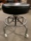 Vintage J.B. Call & Co. rolling adjustable stool, approx 16 x 18 in.