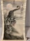 Vintage Asian scroll tiger painting artwork Approx. 55 x 26 in.