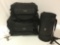 3 pc. lot of Iron Rider Luggage canvas motorcycle bags, Kuryakyn, approx 20 x 20 x 12 in. total.