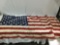 Vintage 50 Star United States of America USA flag, Watts MFG Corp. Compton, California, approx 48 x