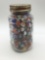 Vintage atlas quart jar filled w/ different sized vintage machine mades? Marbles