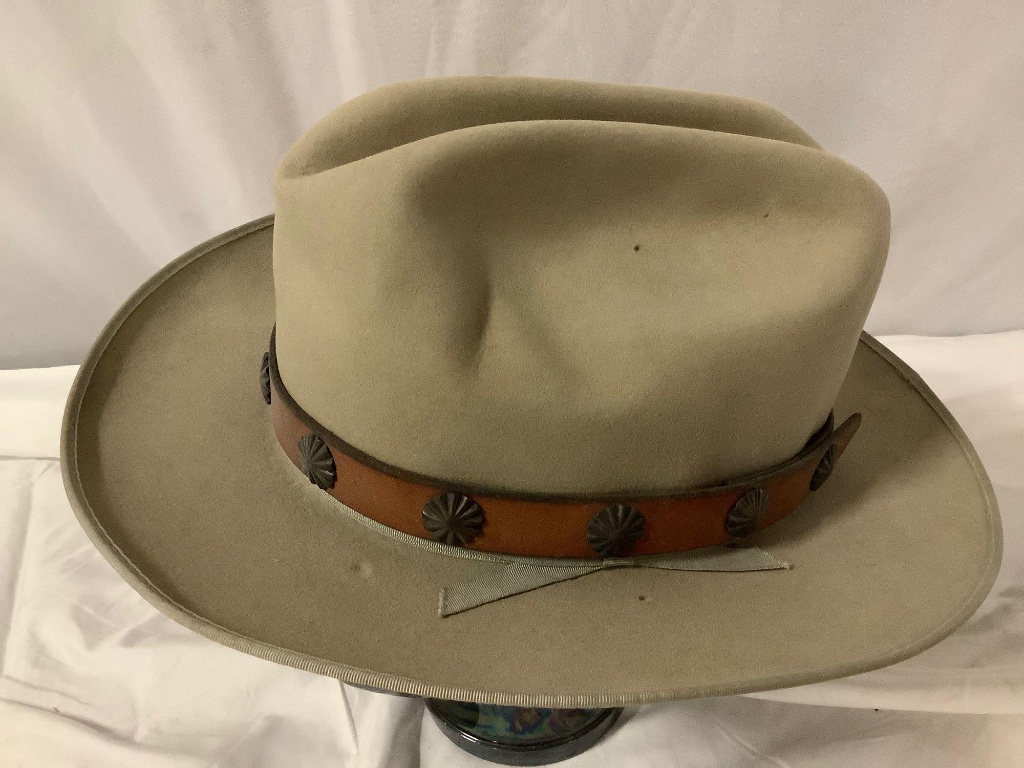 vintage John B Stetson 3X beaver hat 