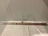 3 pc. lot of vintage wood fishing rods, Arrow Rod, approx 86 in. largest.